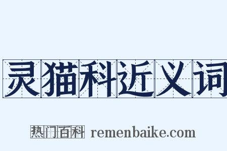 灵猫科近义词是什么意思的图片